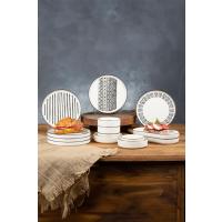    Kitchen Life 14 Parça 6 Kişilik Stackable Sio Savior Kahvaltı Takımı Lüx Kahvaltılık Sunum Seti Tabağı