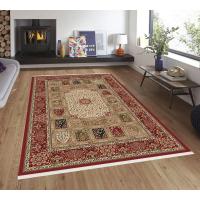 Aldora Dijital Baskılı PVC Tabanlı Saçaklı Halı FST0051 Aldora
