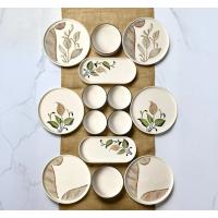 Kitchen Life 14 Parça 6 Kişilik Barış Çiçeği Stackable Kahvaltı Takımı Kahvaltılık Sunum Tabağı