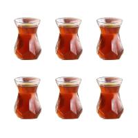 Lav alya çay bardağı - 6 lı modern çay bardak