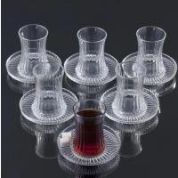Paşabahçe 6'lı Elysia Çay Bardağı ve Riva Sade Çay Tabağı
