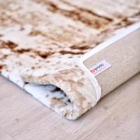 Prado Wellsoft Kumaş Halı Örtüsü Kerem Kahve HO62