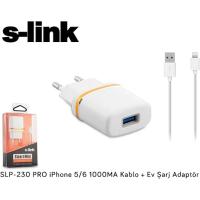 S-link SLP-230 PRO 1000MA Kablo + Ev Şarj Adaptör